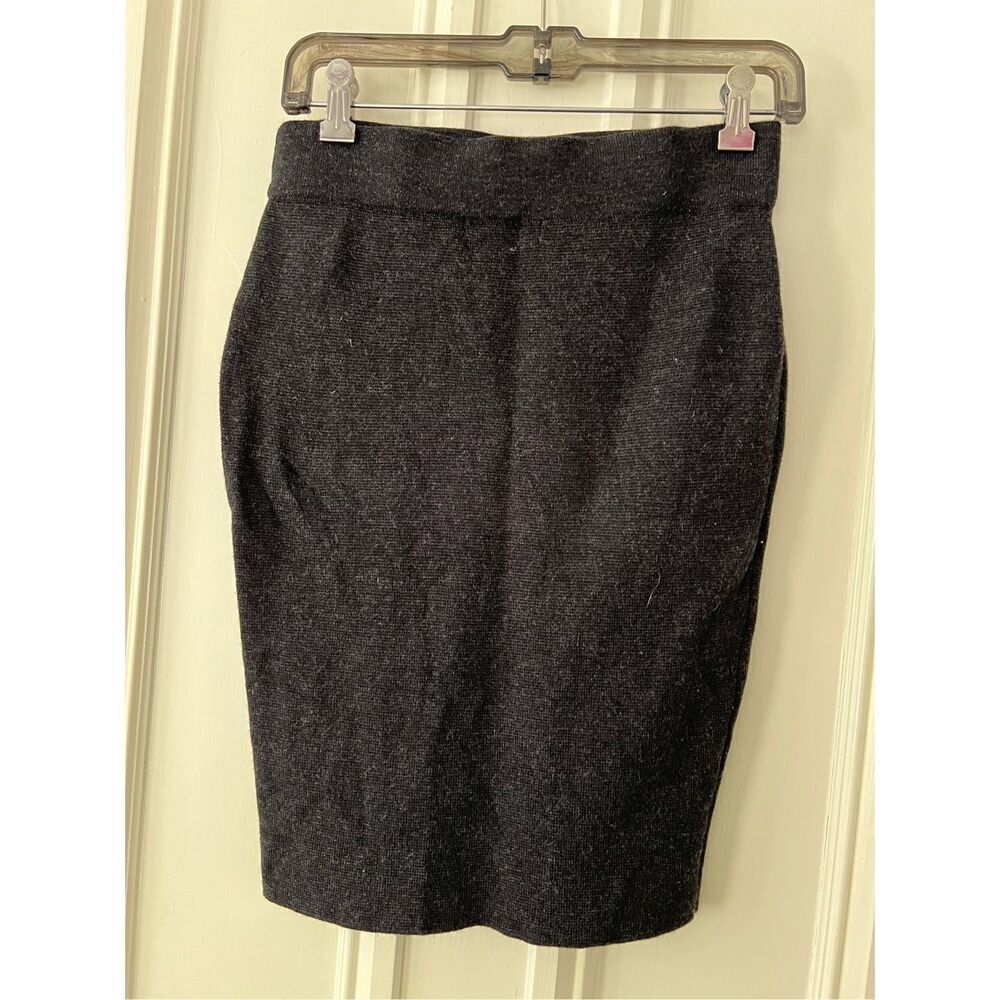 Krimson and Klover charcoal gray merino wool skirt S